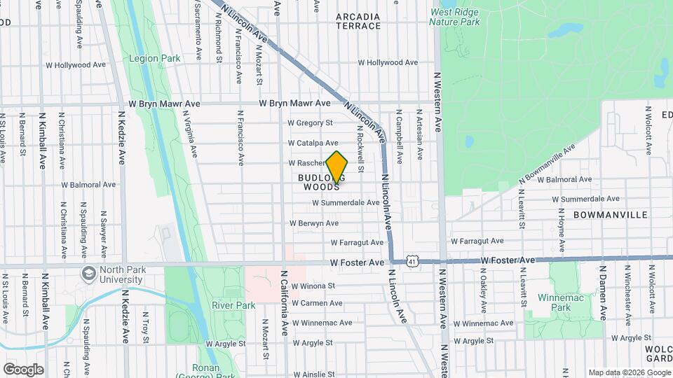 2639 W Balmoral Ave Map and Location Details