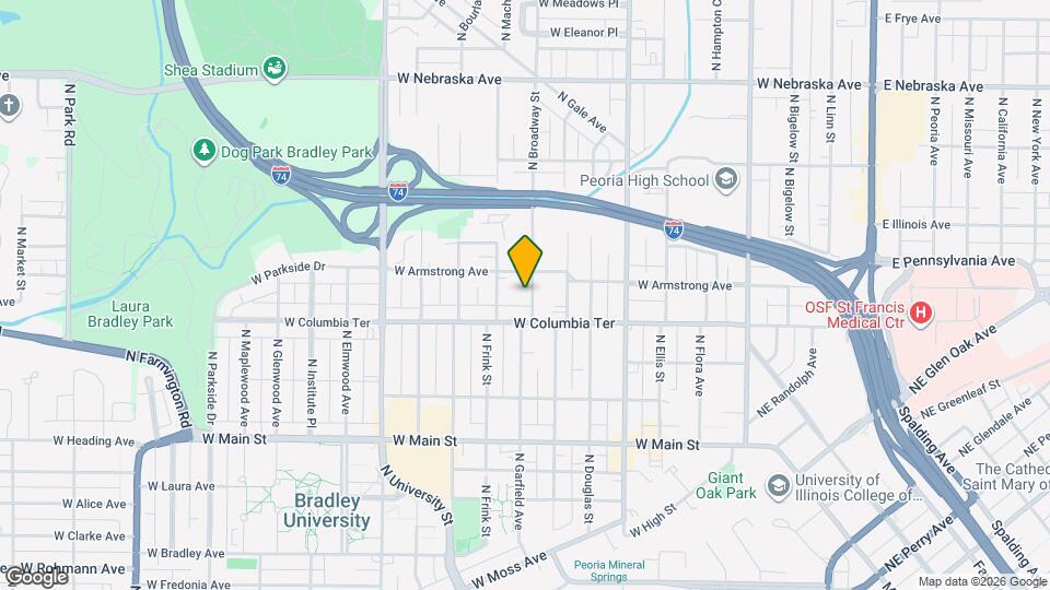 1319 N Broadway St Map and Location Details