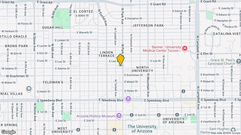 925 E Adams St Map and Location Details