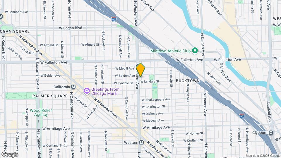 2239 N Western Ave, Unit 1R Mapa y Detalles de la Ubicación