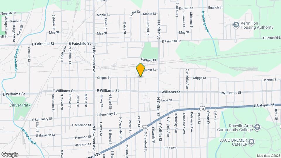 619 Plum St Map and Location Details