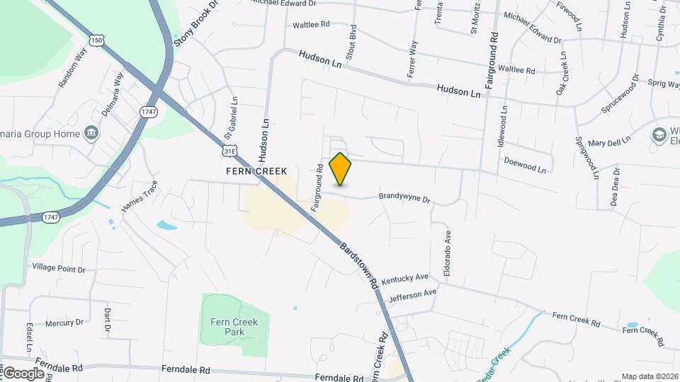 8909 Brandywyne Dr Map and Location Details