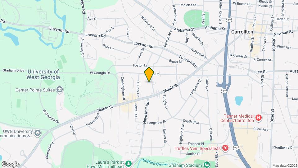 627 Burson Ave Map and Location Details