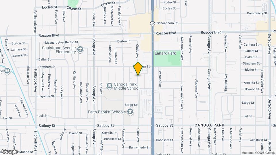 7911 Glade Ave Mapa y Detalles de la Ubicación