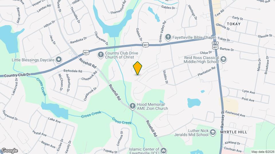 3127 Green Valley Rd Map and Location Details