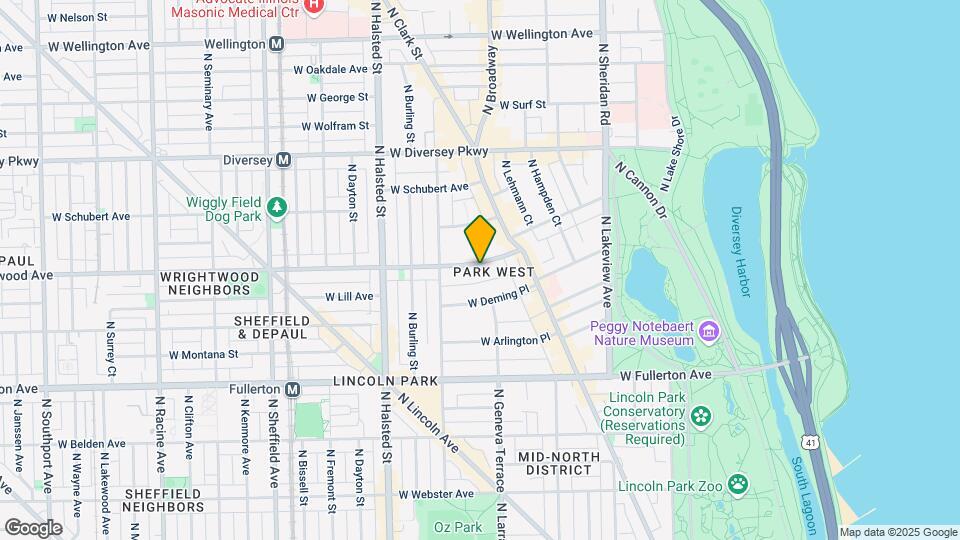 651 W Wrightwood Ave, Unit M05B Map and Location Details