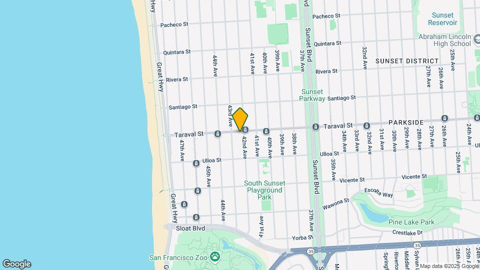 3215-3223 Taraval St Map and Location Details