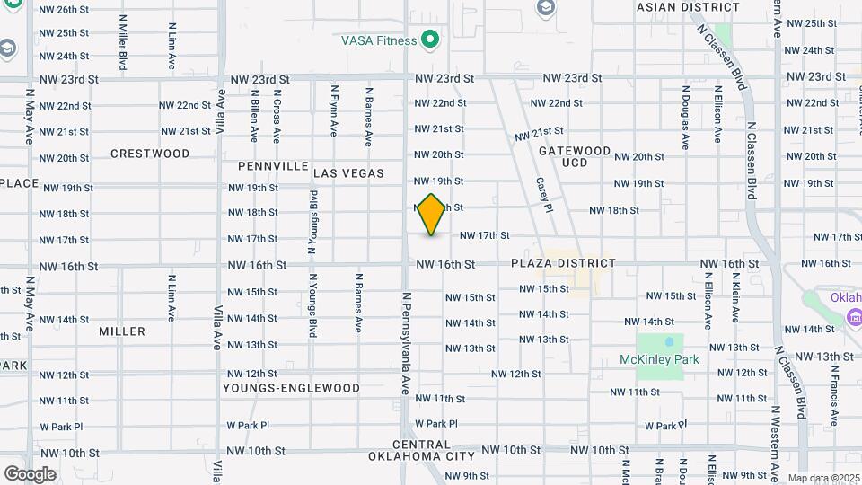 2018 NW 17th St Map and Location Details