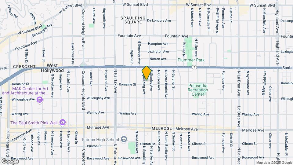 1004 N Spaulding Ave Map and Location Details