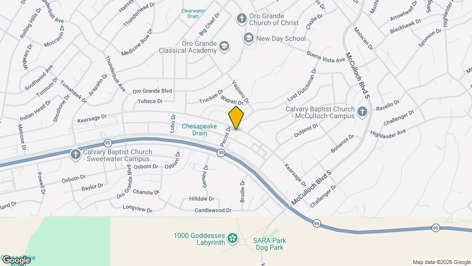 3470 Kearsage Dr Map and Location Details