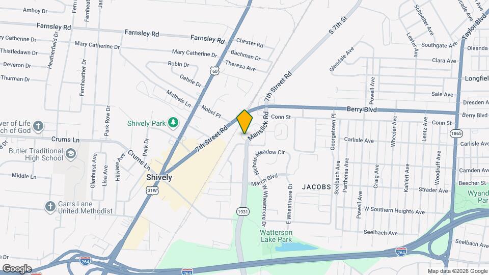3620 Manslick Rd Map and Location Details