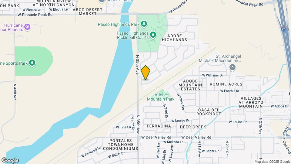 3418 W Adobe Dam Rd Map and Location Details