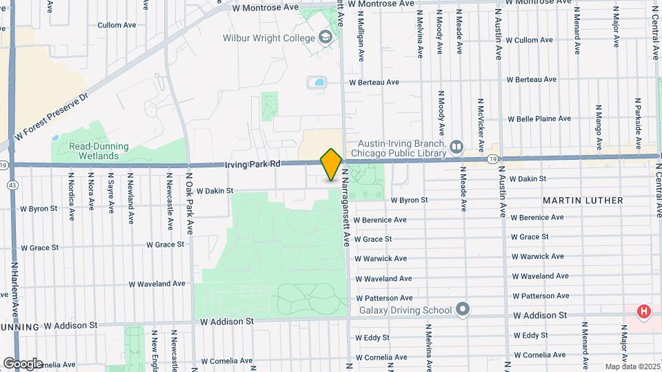 6420 W Dakin St Map and Location Details