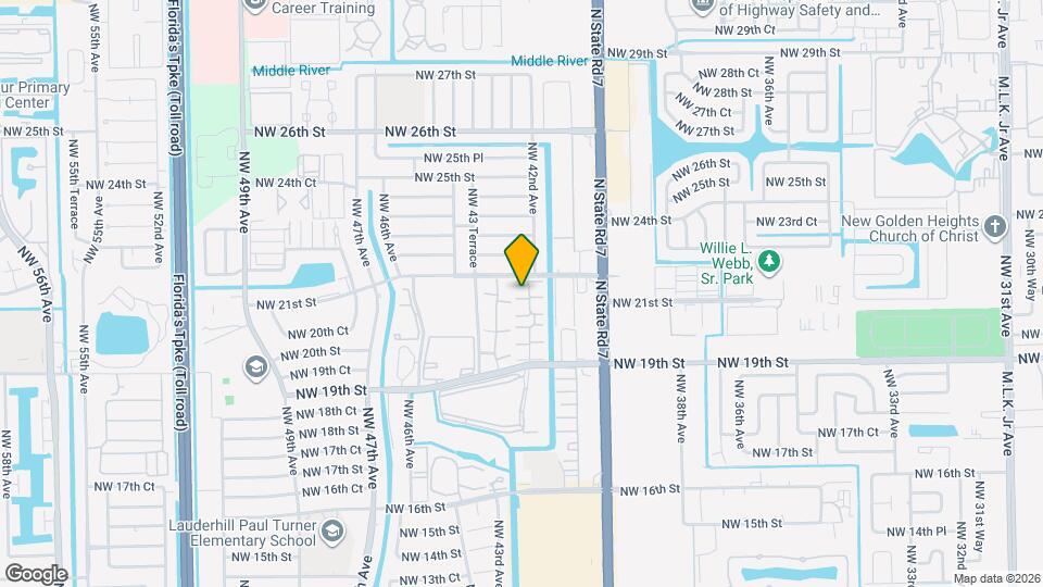 4220 NW 21st St Map and Location Details