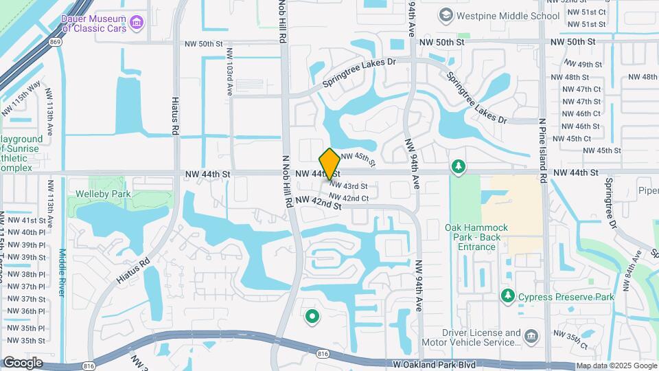 9804 NW 43rd St Map and Location Details