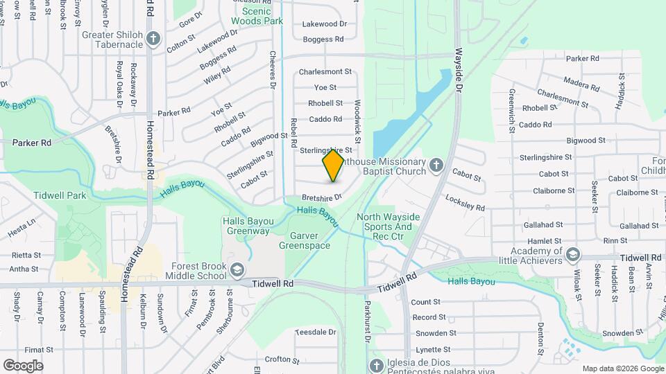 7702 Claiborne St Map and Location Details