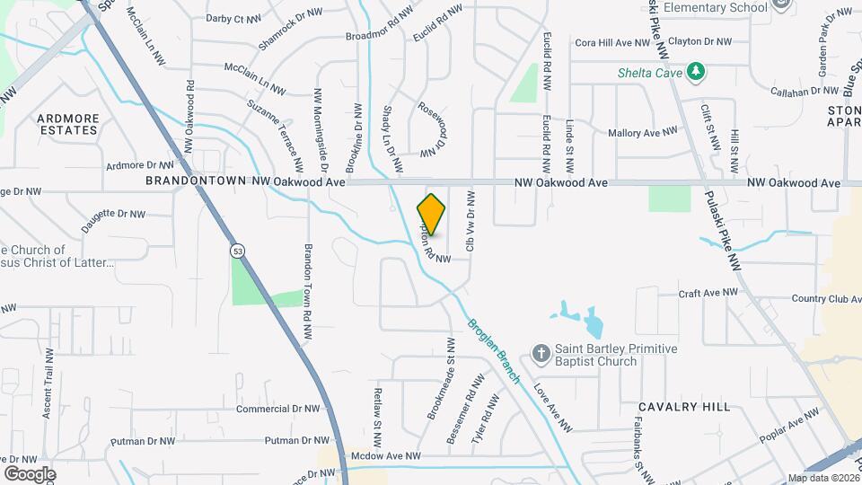 1618 Hampton Rd NW Map and Location Details