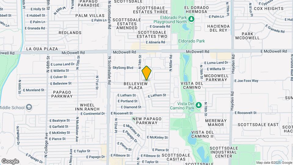 7420 E Belleview St Mapa y Detalles de la Ubicación