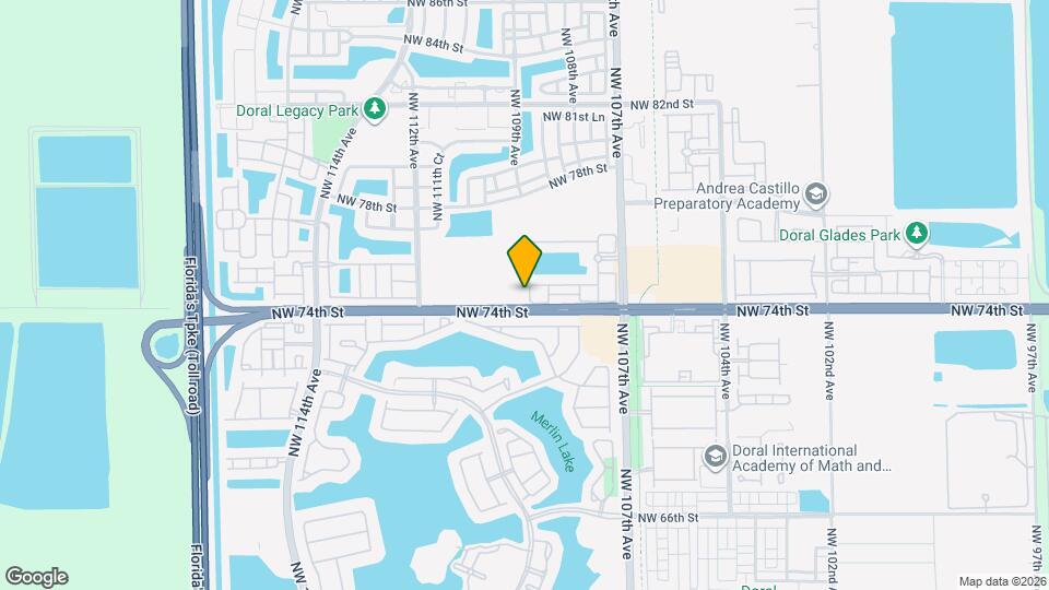 7412 NW 108th Path Map and Location Details