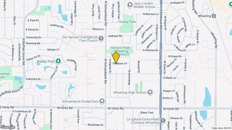 1125 Captains Ln Map and Location Details