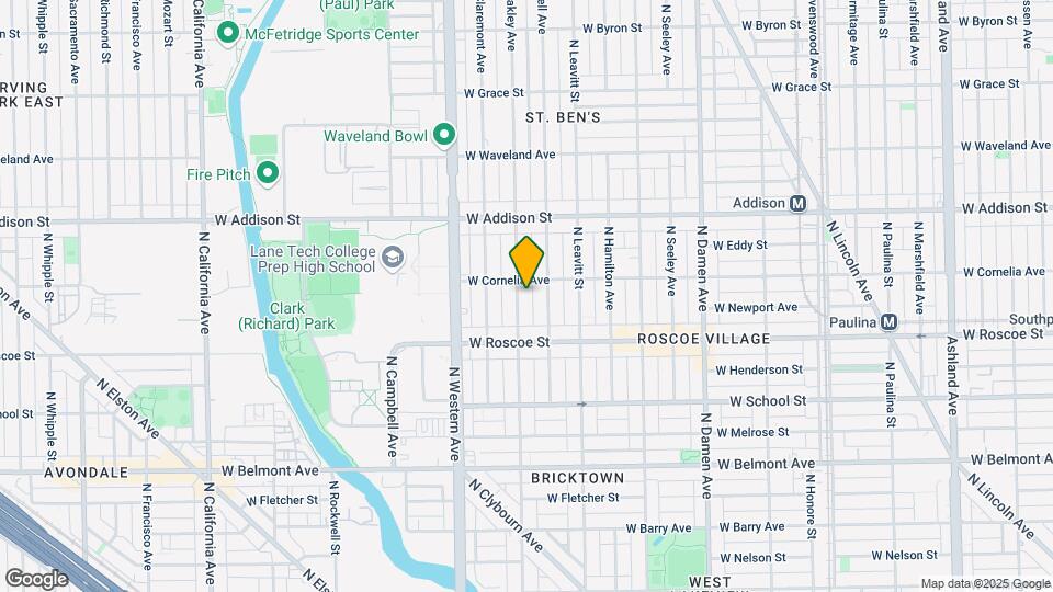 3445 N Oakley Ave-Unit -(VACANT) G Mapa y Detalles de la Ubicación