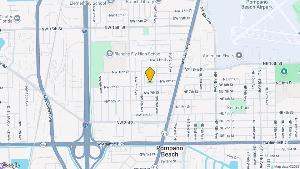 336 NW 8th Ct Map and Location Details