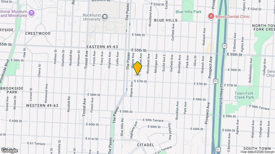 5632 Highland Ave Mapa y Detalles de la Ubicación