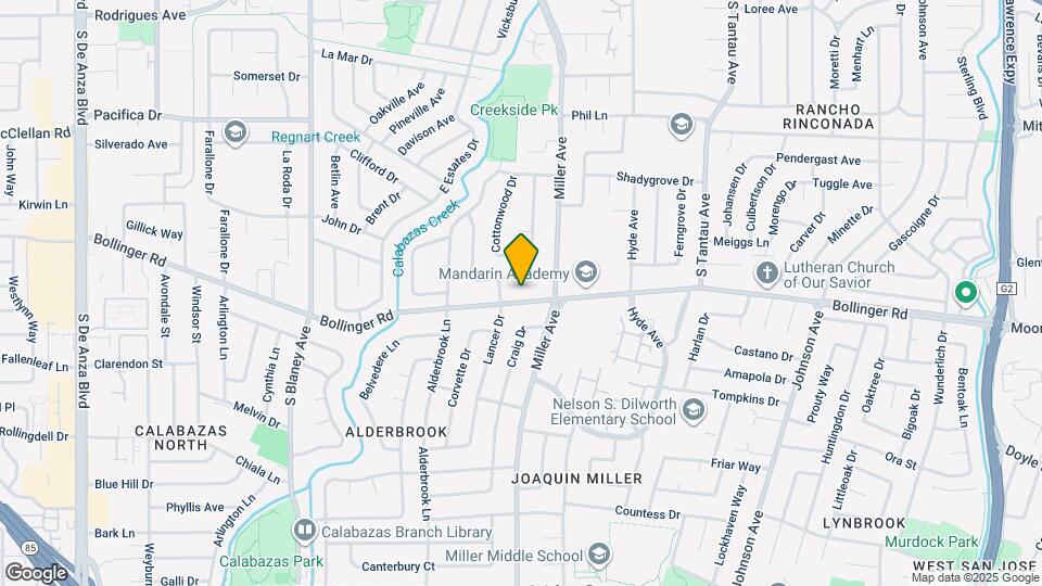 6365 Bollinger Rd Map and Location Details