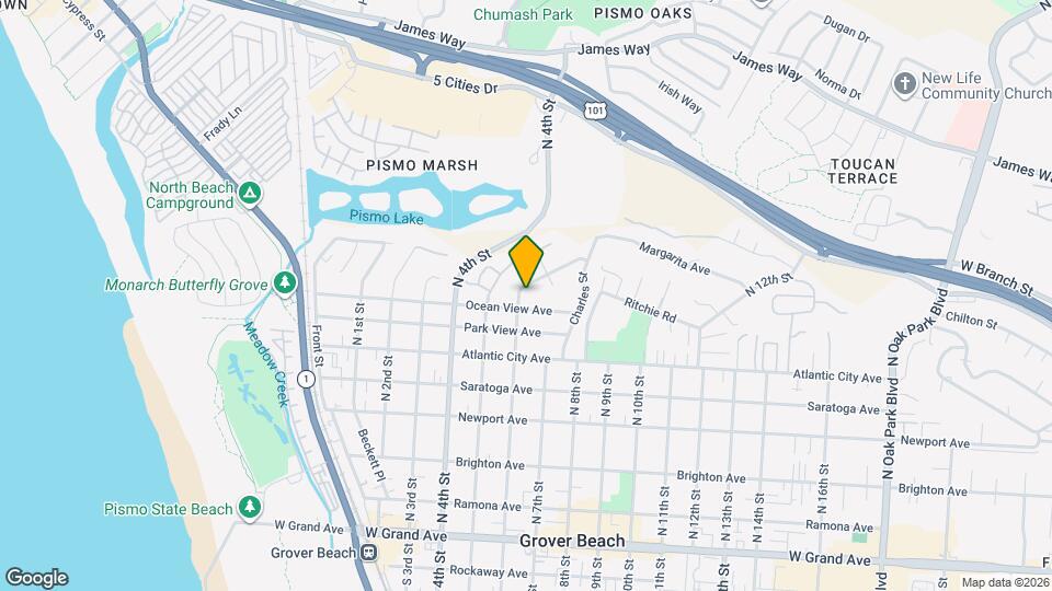 830 N 6th St Map and Location Details