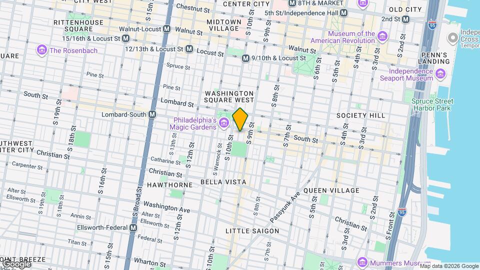 615 S Delhi St Map and Location Details