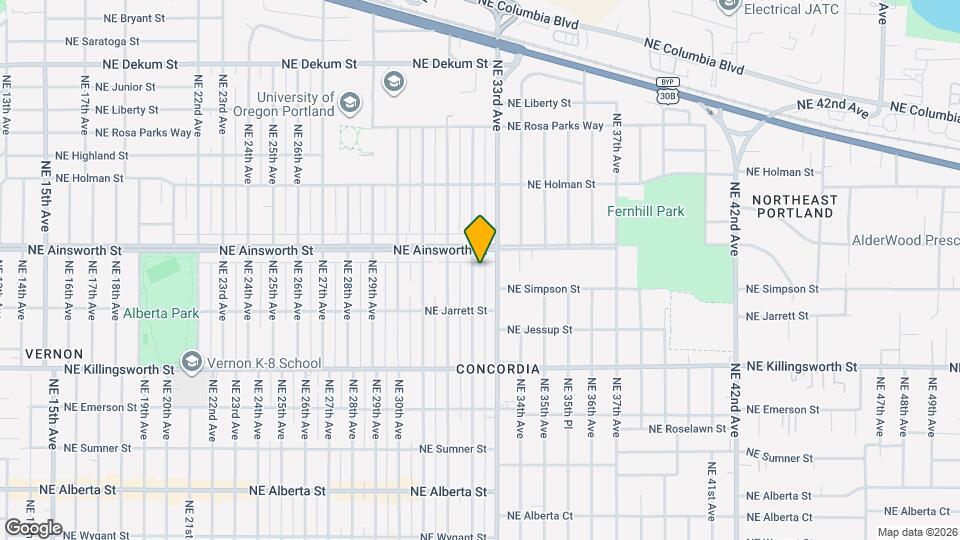 5926 NE 32nd Pl, Unit B Map and Location Details