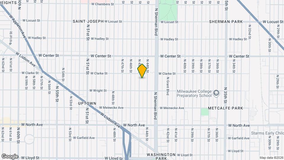 2550 N 45th St, Unit 2550A Map and Location Details