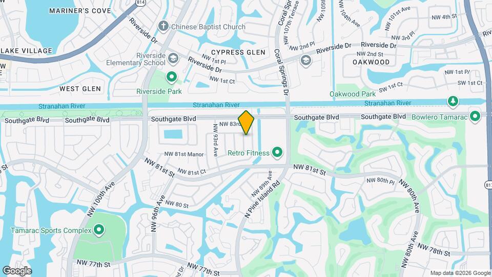 8202 NW 91st Terrace Map and Location Details