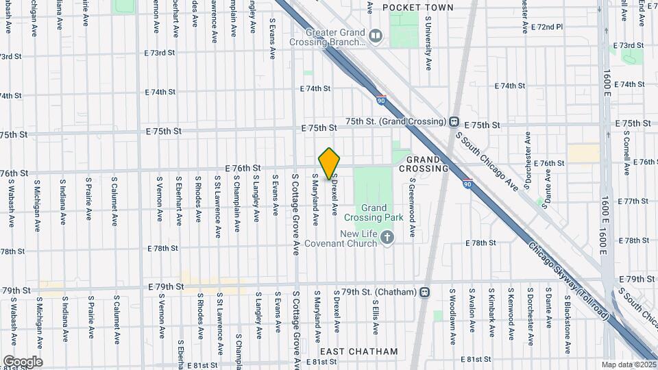 7626 S Drexel Ave Mapa y Detalles de la Ubicación