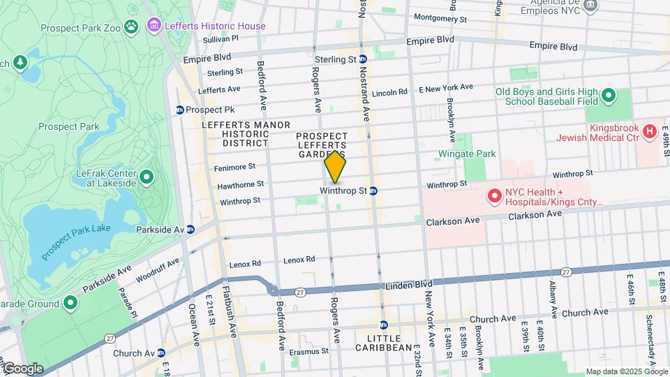 227 Winthrop St Map and Location Details