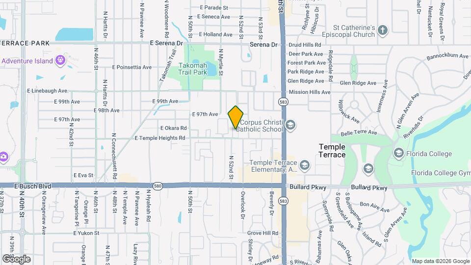 5116 E Temple Heights Rd Map and Location Details