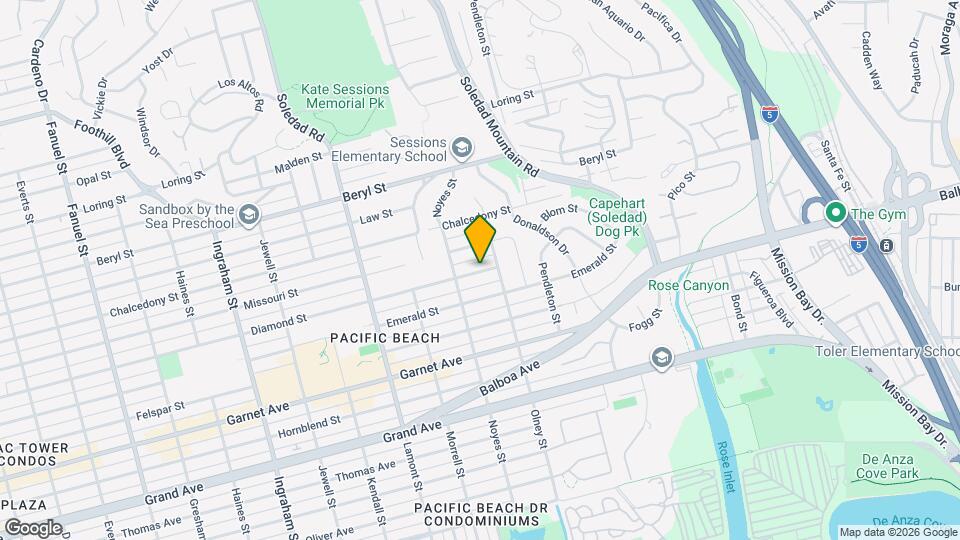 2156 Diamond St Map and Location Details