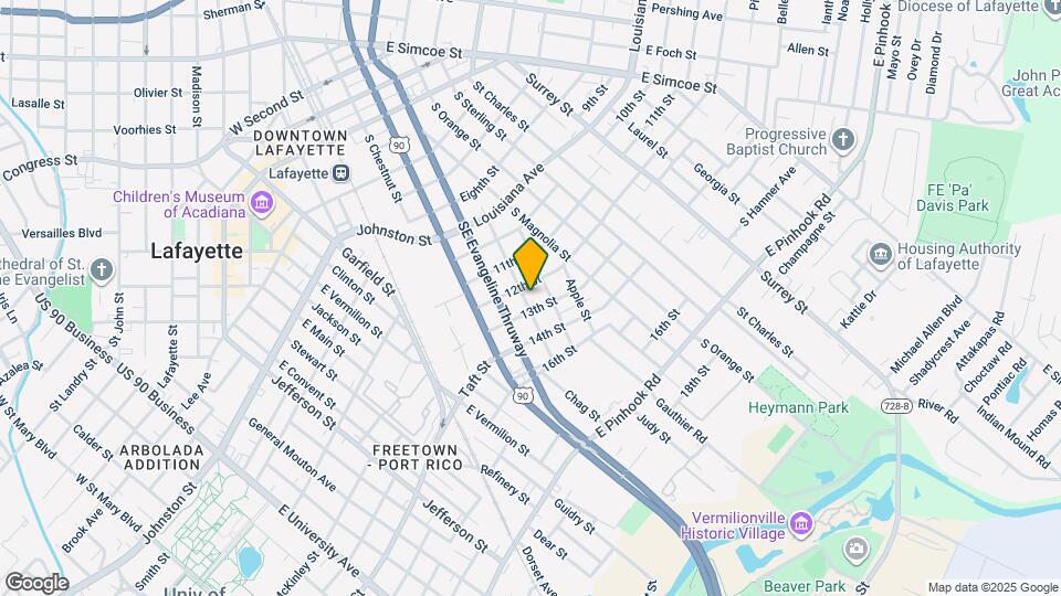 913 Plum St Map and Location Details