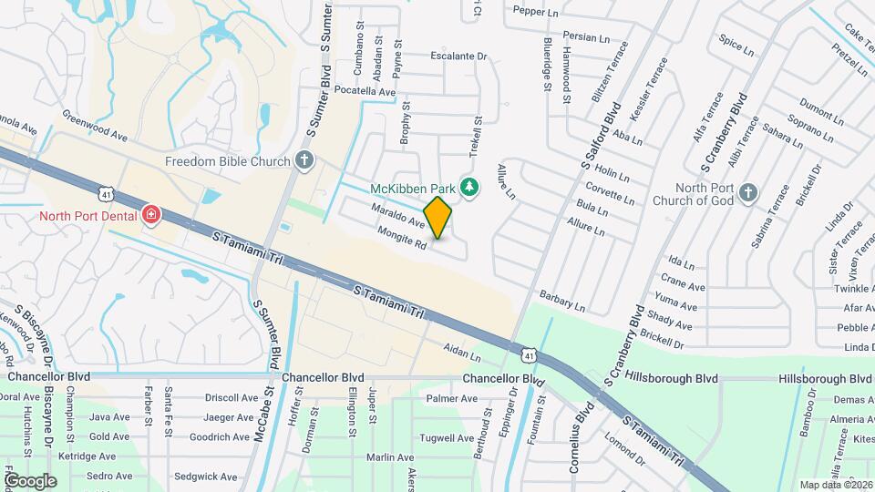 5666 Orpha St Map and Location Details