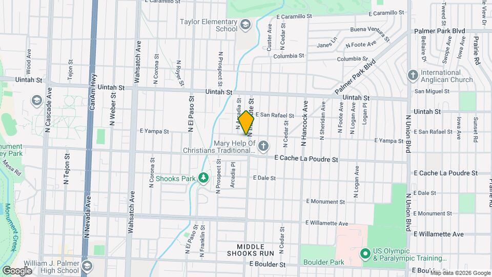930 N Institute St Map and Location Details