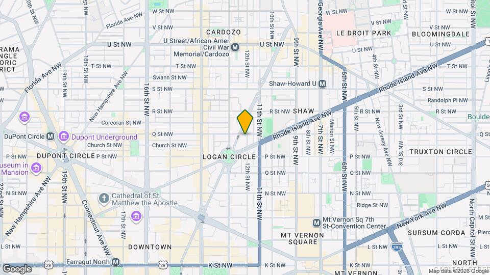 1526 12th St NW Map and Location Details