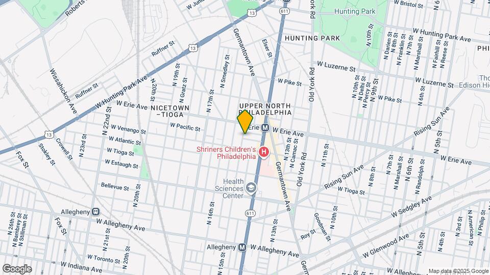 3629 N 15th St Map and Location Details