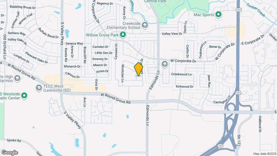 2109 Acosta Ln Map and Location Details