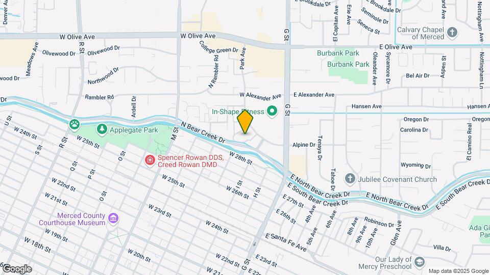 Creekside Apartments Map and Location Details