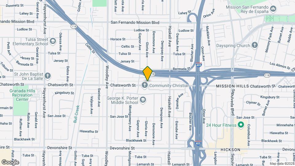 15931 Chatsworth St Map and Location Details