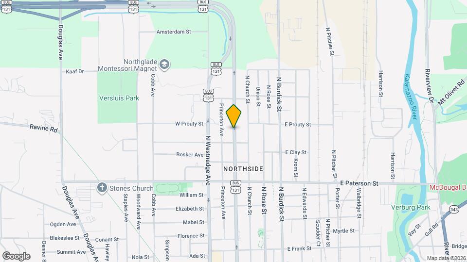 1521 N Park St Map and Location Details