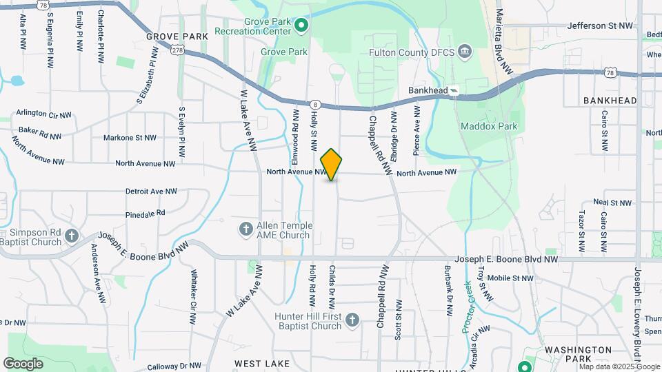 444 Woodlawn Ave NW Map and Location Details