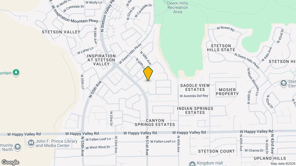 25518 N 50th Ln Map and Location Details