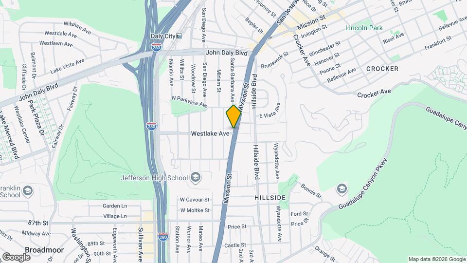 6796-6798 Mission St Map and Location Details