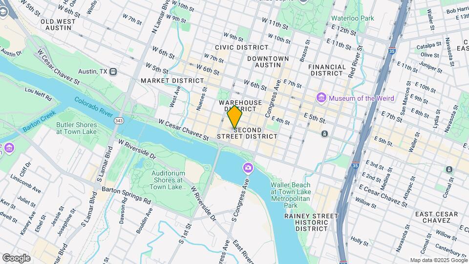 201 Lavaca St Mapa y Detalles de la Ubicación